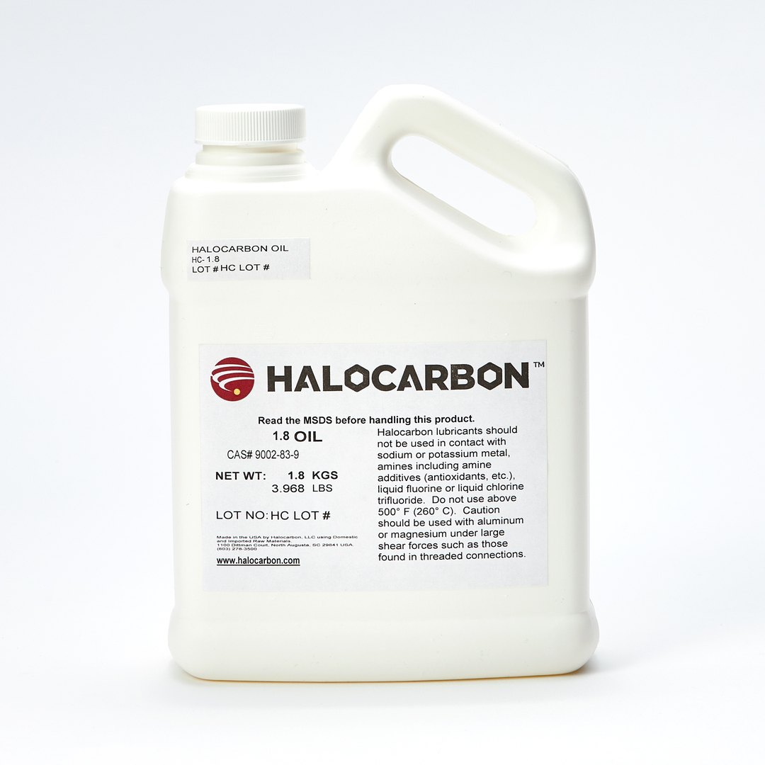 Halocarbon Oil 시리즈 점도 비교 차트 — 27S, 56S, 200, 400, 700, 1000N